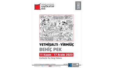 Behiç Pek’in yeni karikatür sergisi, Kadıköy Belediyesi Karikatür Evi’nde açılıyor
