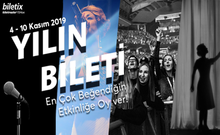 Biletix’in tüm Ticketmaster ülkeleriyle birlikte eş zamanlı olarak gerçekleştirdiği ‘Yılın Bileti’ anketinde oylama başlıyor