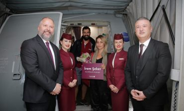 İstanbul SAbiha Gökçen Havalimanı Qatar Airways'in  1 Milyon'uncu Yolcusunu Özel Bir Törenle Karşıladı