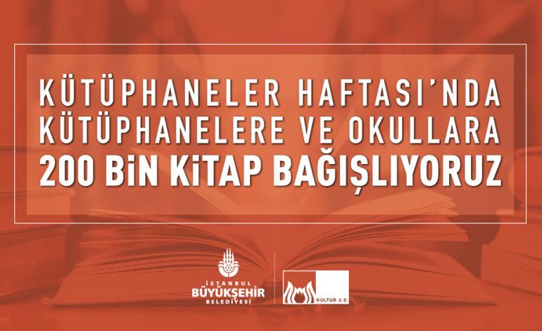 İBB’den Kütüphanelere ve Okullara 200 Bin Kitap Hediye