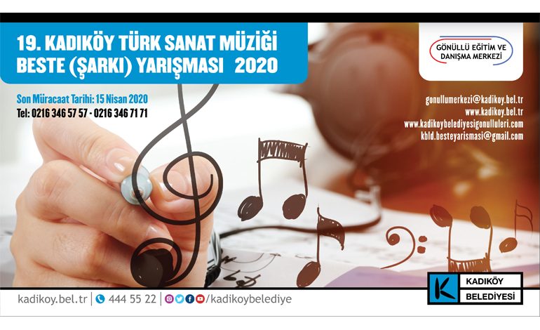 Kadıköy Türk Sanat Müziği Beste Yarışması Başladı