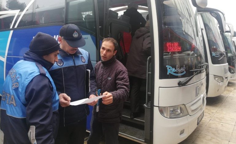 Ulaşımda koronavirüs önlemleri aralıksız denetleniyor