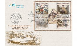 PTT AŞ’DEN “HALEPLİBAHÇE MOZAİKLERİ” KONULU ANMA PULU