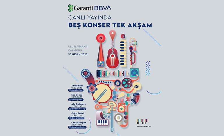 Garanti BBVA’dan Uluslararası Caz Günü’ne özel online festival!