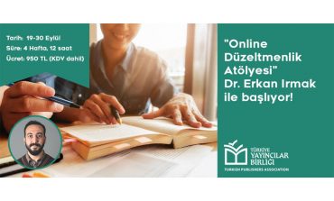 Türkiye Yayıncılar Birliği'nden Yeni Bir Eğitim: Online Düzeltmenlik Atölyesi!