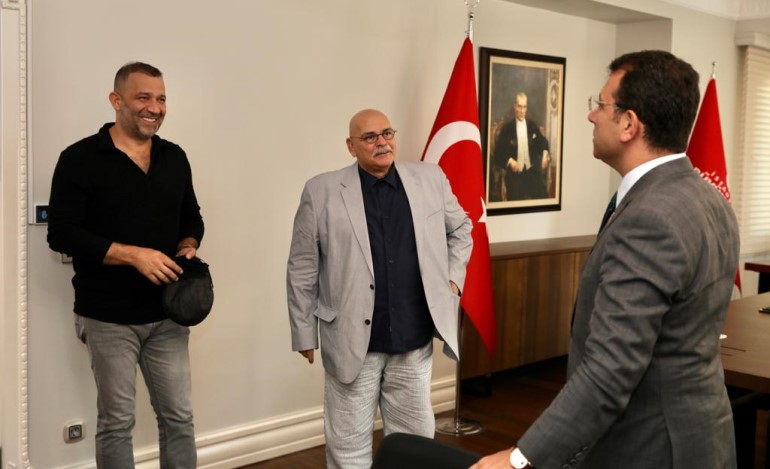 İmamoğlu, Rasim Öztekin ve Şevket Çoruh’u Florya’da ağırladı