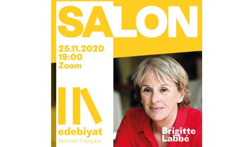 Brigitte Labbé Institut français Edebiyat Salonu’nda