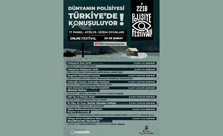 Türkiye’nin İlk ve Tek Polisiye Kültür Dergisi 221B,  5. Yaşını Polisiye Festivaliyle Kutluyor!