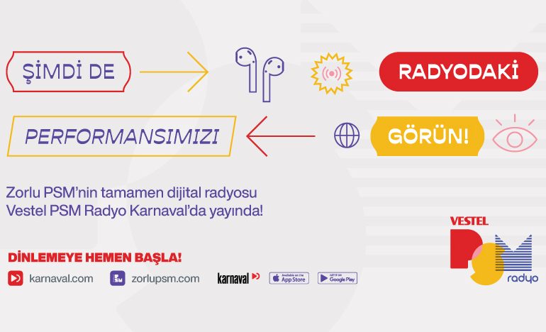 Zorlu PSM’nin Yeni Online Radyosu “Vestel Psm Radyo” Yayın Hayatına Başladı