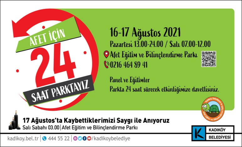 KADIKÖY MARMARA DEPREMİ’Nİ 24 SAAT SÜRECEK BİR PROGRAMLA ANIYOR