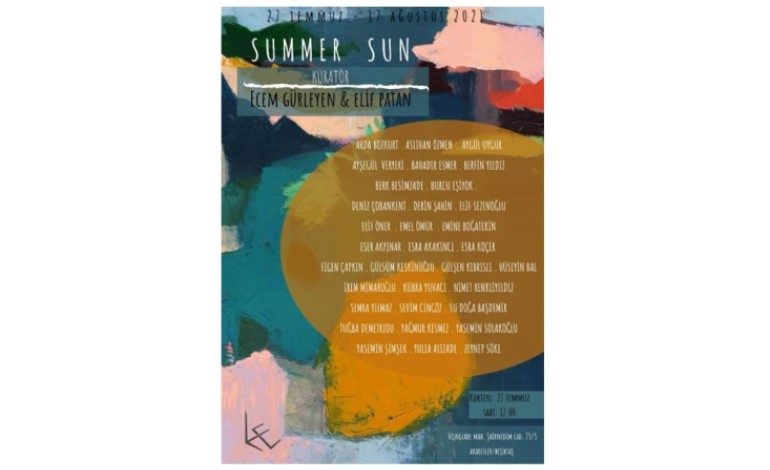 SANATÇI ESRA KOÇER ESERLERİYLE “SUMMER SUN” SERGİSİ’NDE
