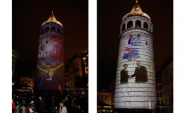 GALATA KULESİNDE GÖRSEL ŞÖLEN YAŞANDI!