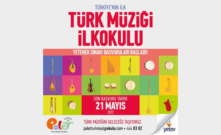 Palet Türk Müziği İlkokulu Yetenek Sınavı İçin Geri Sayım Başladı