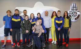 UKRAYNALI SPORCULAR İBB HAVUZUNDA ANTREMAN YAPIYOR