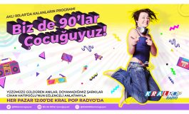 CİHAN HATİPOĞLU İLE “BİZ DE 90’LAR ÇOCUĞUYUZ” HER PAZAR 12.00’DE KRAL POP RADYO’DA