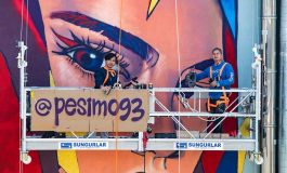 Ünlü sanatçı Pesimo, Root Karaköy’ün duvarını barış ruhuyla boyadı