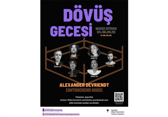 ‘Dövüş Gecesi’ Oyunu İstanbul Bilgi Üniversitesi’nde sahnelenecek