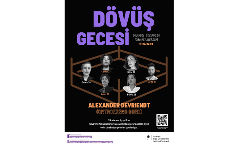 ‘Dövüş Gecesi’ Oyunu İstanbul Bilgi Üniversitesi’nde sahnelenecek