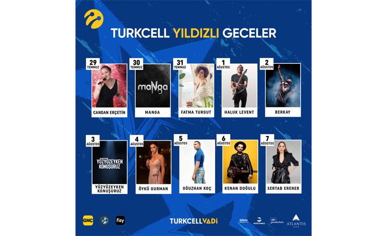 TURKCELL VADİ ‘de Haziran Son Haftası Konserleri