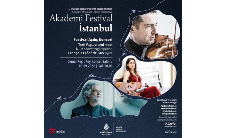 II. İSTANBUL ULUSLARARASI ODA MÜZİĞİ FESTİVALİ BARIŞ VE İSTANBUL TEMASIYLA BAŞLIYOR!