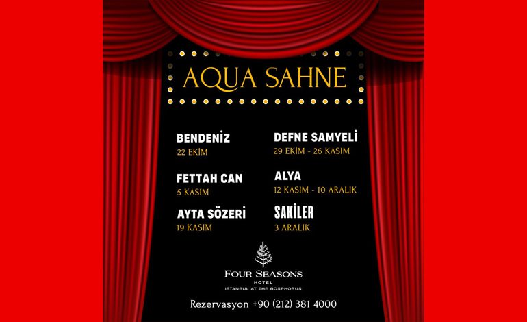 ‘AQUA SAHNE’ YENİ SEZONDA EN SEVİLEN SANATÇILARIN CANLI MÜZİK PERFORMANSLARI İLE CUMARTESİ GECELERİNİN BULUŞMA NOKTASI