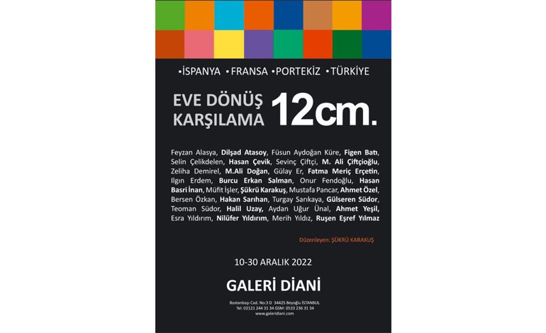 GALERİ DİANİ YENİ YIL BB; 5 YILDAN BERİ SÜREGELEN ‘EVE DÖNÜŞ / KARŞILAMA 5.YIL’ SERGİSİ YİNE, YENİDEN GALERİ DİANİ’DE