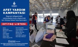 İBB AFET YARDIM KAMPANYASI BAŞLATTI