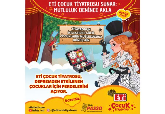 Eti Çocuk Tiyatrosu Depremden Etkilenen Çocuklar için Gösterimlerine Başladı