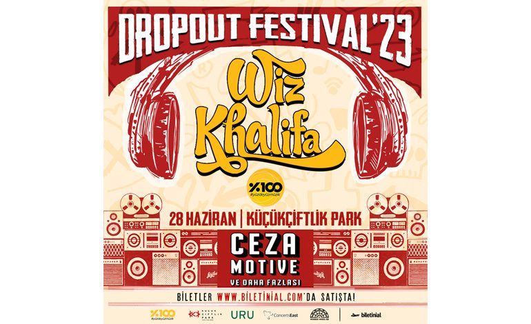 WIZ KHALIFA, DROPOUT FESTİVAL’23 ile 28 HAZİRAN’DA BİR KEZ DAHA KÜÇÜKÇİFTLİK PARK’TA!