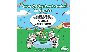 Sütaş Çiftliği Karikatürleri Sergisi, 18-24 Nisan tarihleri arasında Akasya’da