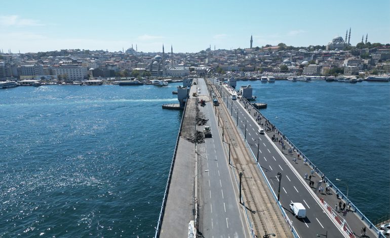 GALATA KÖPRÜSÜ’NDE 1. ETAP ÇALIŞMALARI TAMAMLANDI