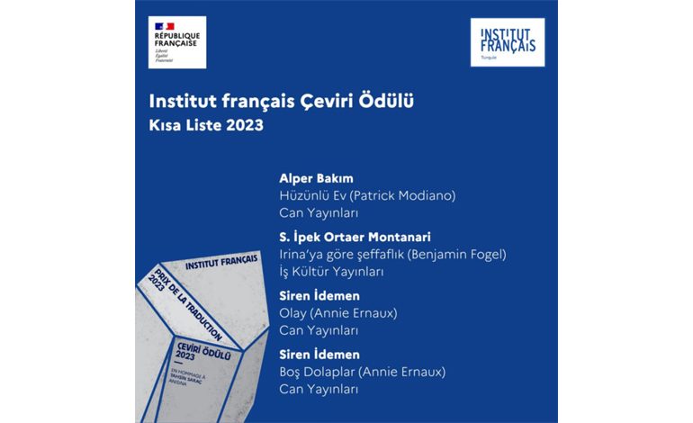 Institut français Çeviri Ödülü kısa listesi açıklandı