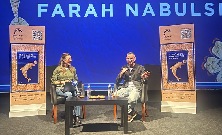 11. BOĞAZİÇİ FİLM FESTİVALİ’NDE FARAH NABULSI, YÖNETMENLİĞİNİ YAPTIĞI “THE TEACHER” FİLMİ ÜZERİNE MASTERCLASS GERÇEKLEŞTİRDİ