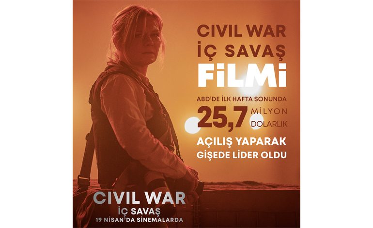 Amerika’nın çöküşünü anlatan “Civil War – İç Savaş” filmi ABD’de rekor açılış yaptı!