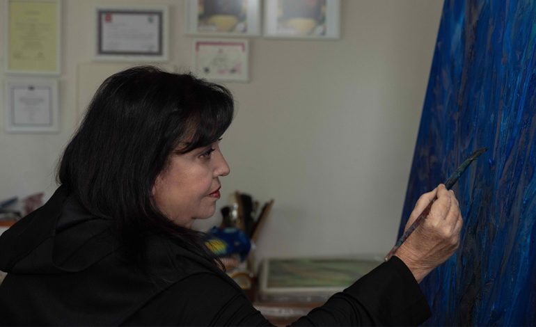 Depremzede Öğrencilere Ressam Tülin Kaynak’tan Sanat Desteği