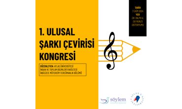 1. Ulusal Şarkı Çevirisi Kongresi, 7 Ekim’de gerçekleştirilecek