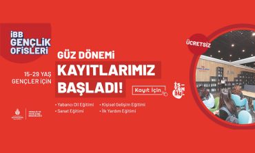 İBB GENÇLİK OFİSLERİNDE GÜZ DÖNEMİ EĞİTİMLERİ BAŞLIYOR