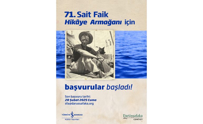 71. Sait Faik Hikâye Armağanı Başvuruları Başladı