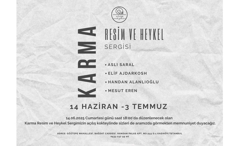Karma Resim ve Heykel Sergisi Evrim Sanat Galerisi’nde Açıldı