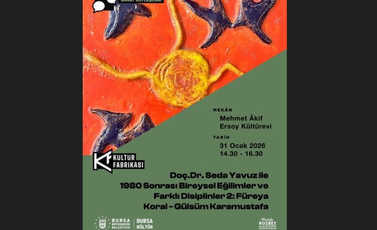 PROF. DR. ŞAFAK URAL ile FELSEFE SÖYLEŞİSİ 30 OCAK’TA, DOÇ. DR. SEDA YAVUZ ile SANAT SÖYLEŞİSİ 31 OCAK’TA BURSALILARI BEKLİYOR!