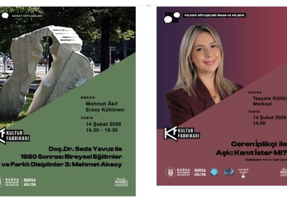 14 ŞUBAT’TA KÜLTÜR FABRİKASI’NDA SANAT ve FELSEFE SÖYLEŞİLERİ!
