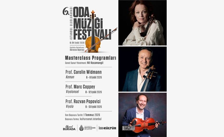 6. İSTANBUL ULUSLARARASI ODA MÜZİĞİ FESTİVALİ’NİN MASTERCLASS BAŞVURULARI BAŞLADI!